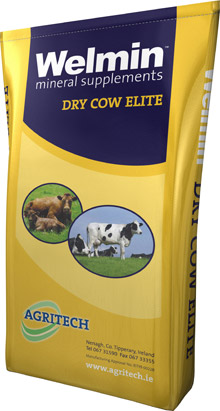 bag of dry cow minerals