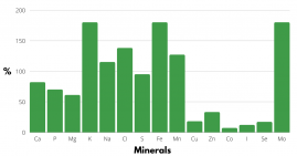 Grass/grass silage as a mineral source for dairy cows - chart